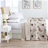 IlGruppone Coperta Plaid in Pile Sherpa Invernale, Morbida e Calda, Coperta Pelosa Copri Letto o Divano in Finta Pelliccia Singola Matrimoniale Doppio Lato - KirunaDis8 - Plaid 130x160