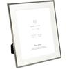 Isaac Jacobs Cornice portafoto in peltro opaco, 25 x 30 cm (20 x 25 cm), classica cornice portafoto in metallo realizzata per esposizione da tavolo e da appendere, decorazione per la casa e l'ufficio