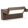 maolo Applique LED da Esterno Orientabile 350° 21W IP65 - 1800 Lumen, CCT 3000K 4000K 6500K, Driver Eaglerise, Lampada da Parete per Facciate, Ingressi e Terrazze (Marrone)