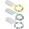 Generico Stringa Luco LED a Batteria - 3 Pezzi Fairy Lights | Mini Lampada a Fili di Rame | Filo Luco Natale LED Impermeabile | Esterno/Interni Lucine Decorative per Barattoli di Vetro Vasi DIY Decor Natalizie