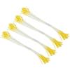 PATIKIL 10mm Doppie Teste Stame di Fiore 100pz Stame di Fiori Artificiali Pistillo Stame Floreale Perlato Opaco per Decorazioni Natalizie Fai da Te Carte Auguri Matrimonio Giallo