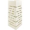 IlGruppone Portaombrelli Interno Esterno Elegante Design Moderno in Metallo con Ganci per ombrellini - Modello 4 Panna