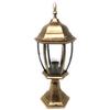 vetrine inrete Vetrineinrete® Lampione da giardino vialetto da terra lanterna luce per esterno in alluminio e vetro con portalampada E27 (Bronzo) F41