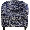 Meigeh Copripoltrona Chesterfield Elasticizzato Fodera per Sedia a Vasca 2 Pezzi Fodera per Cuscino per Poltrona Tullsta