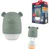 ZAZU Benny Luce notturna per bambini con sensore crepuscolare - Ricaricabile | Accensione automatica | Luce bianca e arancione | Portatile e presa | Batteria fino a 70 ore | Modalità viaggio | Lampada