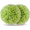 COSTWAY Set di 2 Piante Finte Sfera di Bosso 28 cm per Vaso, Palla di Topiarie Sintetica in PE da Giardino, Piante Artificiali Decorative Arredamento da Interno ed Esterno (Verde)