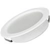 VR VETRINEINRETE Vetrineinrete® Faretto led 3 watt ad incasso rotondo opaco per cappa mensola bordo bianco luce fredda 6500k naturale 4000k calda 3000k (Luce Naturale 4000k)