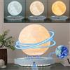 ytdzinoi Lampada a forma di luna levitante, fluttuante a 360° e ruota liberamente in aria, con lampada lunare 3D, luce notturna galleggiante magnetica a 3 colori con base di terra, luce di terra, regalo cool