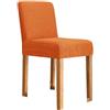 ZZDZW Coprisedie,Coprisgabelli Cucina con Schienale 1/2/4/6 Pezzi,Fodere Coprisedia Elasticizzati con Schienale Basso Universale,Copertura per Sgabello Alto Quadrato per Bar Caffettiere Bancone