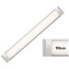 Zeitnet Inc. Plafoniera LED 28W muro soffitto parete reglette luce interni garage 2520lm 90cm