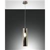 FABAS LUCE 3480-40-126 SOSPENSIONE SINTESI IN VETRO BOROSILICATO COLOR FUME' 60W