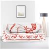 BANZAII TEXTILE INNOVATOR ONLINE Banzaii telo mare maxi antisabbia, copriletto, copridivano, copritutto in cotone 210x230 cm Geco Rosso