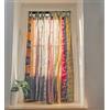 KRAAFTY Tende Indiane in Vecchio Stile Sari - Uniche Tende a Patchwork per Soggiorno e Camera da Letto - Tende per la Casa con Filtraggio della Luce (Multi)