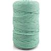 Netuno 1x corda macramè colorata menta 5 mm 100 m corda cotone singola ritorta corda naturale colorata per macramè filo singolo macramè cordoncino colorato filato gomitolo cotone uncinetto