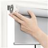 GOFOHIMI Tende a Rullo per Finestre Senza Foratura,Avvolgibile Oscurante in Tessuto Poliestere Grigio,Termica,Privacy,per Casa,Ufficio,Bagno,Personalizzata,Larghezza x Altezza（170W x 140H cm）