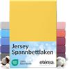 etérea Himmlische Qualität etérea Jersey lenzuolo con angoli 90x200-100x200 cm Giallo Epaisseur 15-25 cm - 100% Cotone - Oekotex materasso Letto copripiumino - lenzuola 90x200cm - 100x200cm Yellow