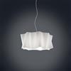 Linea Zero Sospensione Moderna A 1 Luce In Polilux Bianco D50 Made In Italy