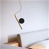 LEGZIT Lampada a Sospensione obliqua K Line Lampada Moderna Minimalista Bar Ristorante Lampada a Sospensione personalità Creativa Soggiorno Reception Camera da Letto Comodino LED Piccolo lampadario