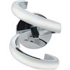 Vet italy Vetrineinrete® Applique a parete stilizzato 9 watt lampada da muro spirale argento luce fredda 6500k o naturale 4000k (Luce Naturale 4000k)