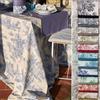 RICAMI FIORENTINI BALDI Tovaglia in cotone 100% panama, stile Toile de Jouy, rifinitura con orlo dritto. Anche su misura. Prodotto artigianale toscano. Rettangolare cm 140x250