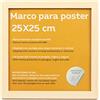 Nacnic Telaio tono in legno di noce per foto, poster, lenzuola, diplomi. Dimensioni 25x25cm.Robust di MDF e anteriore PLEXIGLAS.MARCO Legno di noce per appeso di alta qualità.