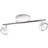 Philips Lighting 571723116 myLiving Barra Spot con 2 Luci LED, Dettagli in Cromo, Bianco