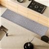 Comart - Tappeto Cucina Trama - 50x240 cm - Antiscivolo - Assorbente - Facile da Pulire - Passatoia in Poliestere Intrecciato - Resistente - Moderno - Runner per Corridoio e Entrata - Grigio
