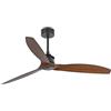 FARO BARCELONA Faro 33395 - JUST FAN Ventilatore da soffitto nero/legno con motore DC