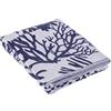 Baroni Home Telo Mare e Pareo con Nappe Colorate 80% Cotone 20% Poliestere, Telo Hammam Multiuso per Spiaggia, Yoga e Piscina Super Assorbente, Asciugatura Rapida, Jacquard Blu 160x90 cm
