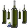 Firmadigaranzia srl 40 pz - Bottiglia per Vino e proseccuo vuota bordolese in Vetro Duro Adatta per Tappi Sintetici Sughero alettati e gabbiette - Bottiglia in Vetro Vuota Made in Italy per Vino E Spumante