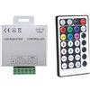 LEDKIA LIGHTING - Controller Striscia LED RGB | 12-24V DC | Telecomando RF 28 Pulsanti | Effetti Luce Personalizzati | Compatto e Resistente, 24 Mm