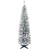 HOMCOM Albero di Natale Slim Artificiale 180 cm, 55x55x180 cm Verde