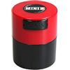 TIGHTPAC MINIVAC Minivac, Contenitore sottovuoto ermetico, Multiuso, per Alimenti, capienza: 10-30 g, plastica, Red cap Black Body, .12-Liter/4-Fluid Ounce