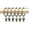 Anawakia Set di 10 anelli per tende con pinze in metallo, ganci a clip, clip per tende con anelli (bronzo, diametro interno 55 mm)
