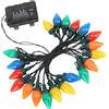 Luqeeg Luci Natalizie a LED C9 16,4 Piedi 20 LED Luci C9 a Fragola Impermeabili per Esterni Interni, Scenari Multipli, Design Intimo