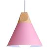 CHENKUI Lampadario in Stile Colore Macaron con Paralume in Legno A Mosaico Lampada A Sospensione semplicità Creativa da Soffitto, Base E26/E27 Lampada da Soffitto Orientabile A Sospensione