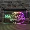 REWIS Insegna al Neon a LED per Massaggi, luci Colorate scorrevoli con oscuramento Bluetooth, per Centri estetici, Pedicure, insegne Luminose USB sospese,Massage Therapy,30x20cm