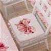 PETTI Artigiani Italiani - Cuscini per Sedia Cucina con Elastico da 2 Pezzi, Copricuscini Sedia in Microfibra con Elastico, Cuscini Coprisedia con Molla Disegno Fiocco Rosa 100% Made in Italy
