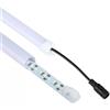 UNIVERSO Striscia 144 LED barra luminosa rigida copertura opaco profilo in alluminio 1 mt 12V sottopensile cucina luce bianco freddo caldo naturale (Luce bianca fredda)