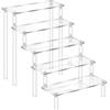 TUKNN Espositore Acrilico a 5 Livelli,Espositore in Acrilico Trasparente,Alzate di Display,Trasparente Porta Profumi,Organizzatore in Plastica per Modellismo,Cupcakes,Profumi,Cosmetico