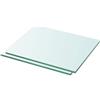 vidaXL Mensole in Vetro Trasparente 2 pz 30x20 cm