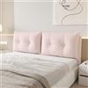 ZQBXHDZW Testata Letto Cuscini,Cuscino da Lettura per Letto,Cuscini Testata Letto,Pelle di Zampa di Gatto Non Lavabile,Copri Testiera Letto Matrimoniale Imbottito(180 * 60 * 15CM,Princess Pink)