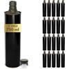 acquaverde | 12 Bottiglie in Latta 750 ml per Olio di Oliva, Contenitore Alimentare, NUOVO Design Elegante, Incluso Tappo Prefilettato in Metallo con Salvagoccia