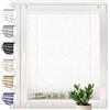 SONELLO Tenda plissettata crush Klemmfix senza foratura, 65cm x 160cm Bianco, tende plissettate per porte e finestre con morsetti pronta per l'uso, protezione solare, Parti per Il Montaggio Incluse