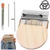Generic Knit Patch Looms Kit,Mini Portable Patch Darning Looms Kit,Wooden Quickly Sewing Repair Patchwork Weaving Tool Set for Beginners,Small DIY Weaving Art Craft (21 Hooks)