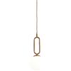 LGDEERCO Lampada a sospensione moderna a sospensione dorata con paralume in vetro Apparecchi di illuminazione a sospensione per interni per comodino Sala da pranzo Camera da letto Soggiorno Cucina Com