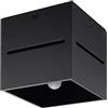 SOLLUX lighting Lobo Plafond Lampada Da Soffitto Minimalista Per Interni Effetti Luce Lampadina G9 Sostituibile 1 x 40 W 1 x 12 W LED In Alluminio Bianco 10 x 10 x 10 cm