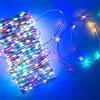 cosedacasa Luci di Natale per Albero 500 Micro LED Cavo Rame Decorazioni Esterno Multicolor 37 Metri modellabile Catena Luminosa addobi casa Giardino terrazze Veranda