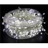 THUCHENYUC Catena Luminosa A LED Con Filo Di Rame For Albero Di Natale, 8 Modalità Di Luci Decorative For Atmosfera Natalizia For Ghirlande Caminetti Feste Decorazioni Matrimoni(White,1500 Lights-Plug in)