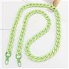 Anevous Catena per borse in acrilico, 120 cm, con manici per borsa, tracolla, catena piatta, tracolla di ricambio per donne, borse fai da te, borsa a tracolla, verde